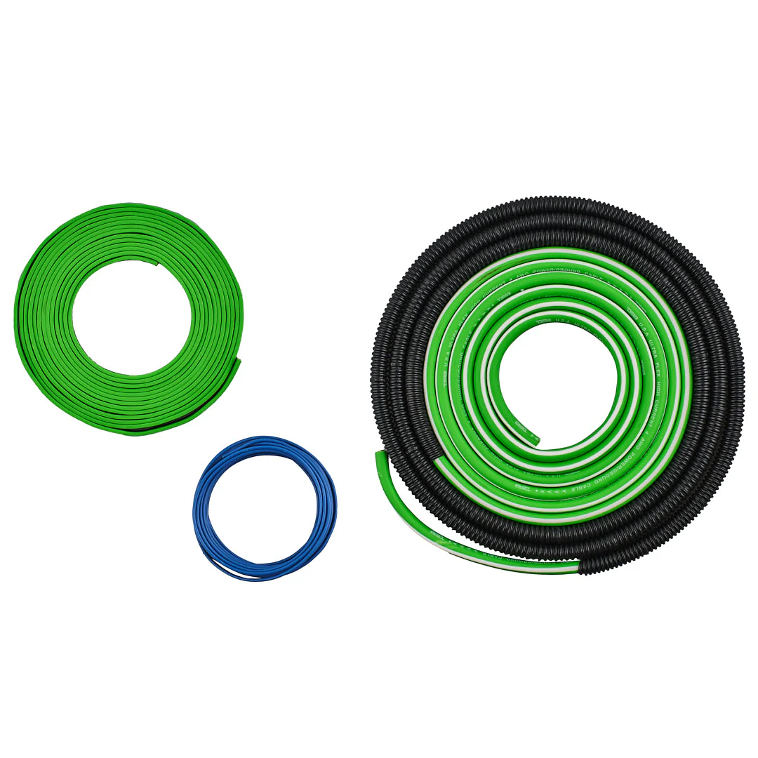 AKIT4.GR 4-GA Amplifier Installation Kit -Green - Image 4
