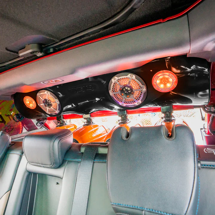 BRO-SBAR/BK Ford Bronco 6th Gen 4-Door Overhead Bar System fits 4 x 8" speakers + 2 x 6.5" Speakers and 2 x 3.78" Tweeters - Image 5