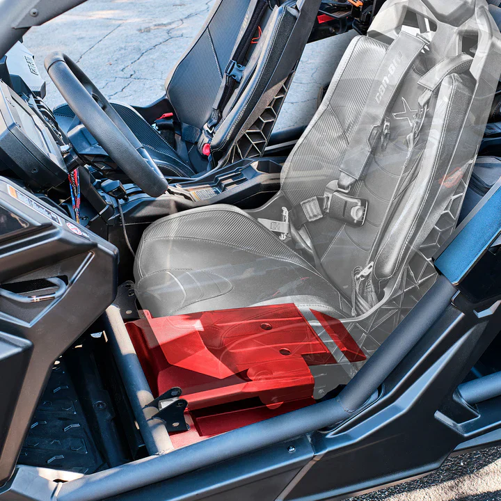 CA-X3BASS/D Can-Am Maverick X3 12" Under Seat Subwoofer Enclosure Driver Side - PSW12.4D Shallow Water Resistant Subwoofer Included - Image 2