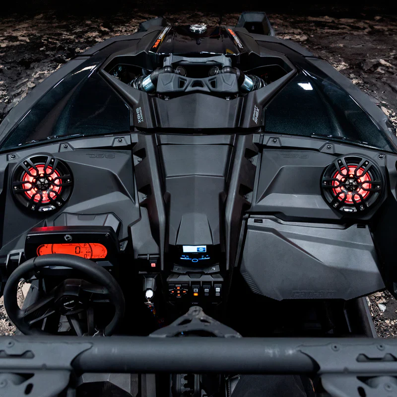 CA-X3DS6LD Can-Am Maverick X3 Dashboard Panel Loaded with 6.5" Speaker and RGB Lights - Image 9
