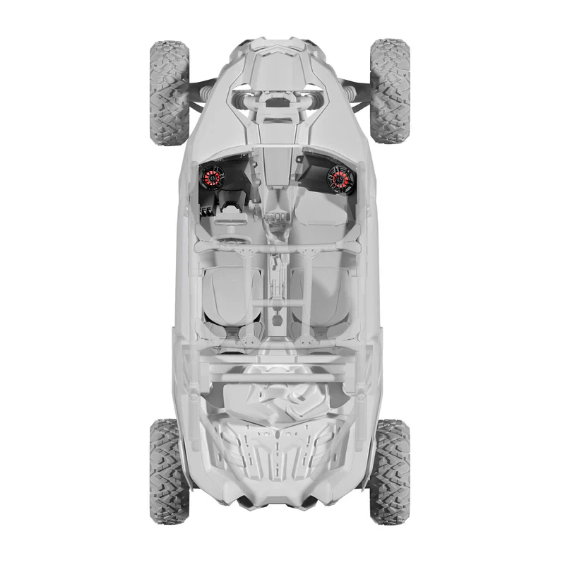 CA-X3DS6LDV2 Can-Am Maverick X3 Dashboard Panel Loaded with 6.5" Speaker and Digital Lights - Image 11