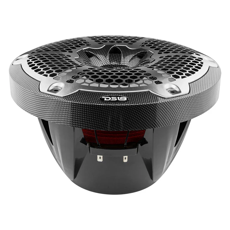 CF-10SUB NXL 10" Marine Subwoofer With LED RGB Lights 300 Watts Rms SVC 4-Ohm -Black Carbon Fiber - Image 6