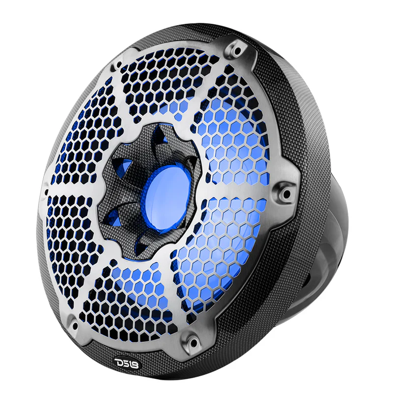 CF-10SUB NXL 10" Marine Subwoofer With LED RGB Lights 300 Watts Rms SVC 4-Ohm -Black Carbon Fiber - Image 7