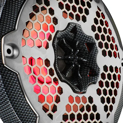 CF-65M NXL 6.5" 2-Way Coaxial Marine Speaker With LED RGB Lights 100 Watts Rms 4-Ohm - Black Carbon Fiber - Image 9
