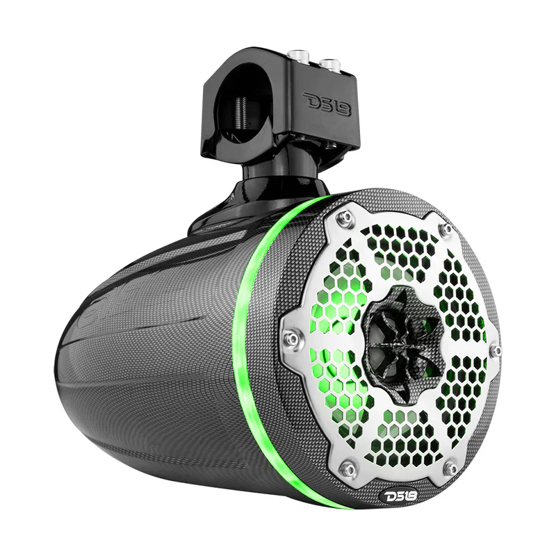 CF-X6TP NXL 6.5" Marine and Powersports Towers LED RGB Lights 100 Watts Rms - Black Carbon Fiber - Image 10