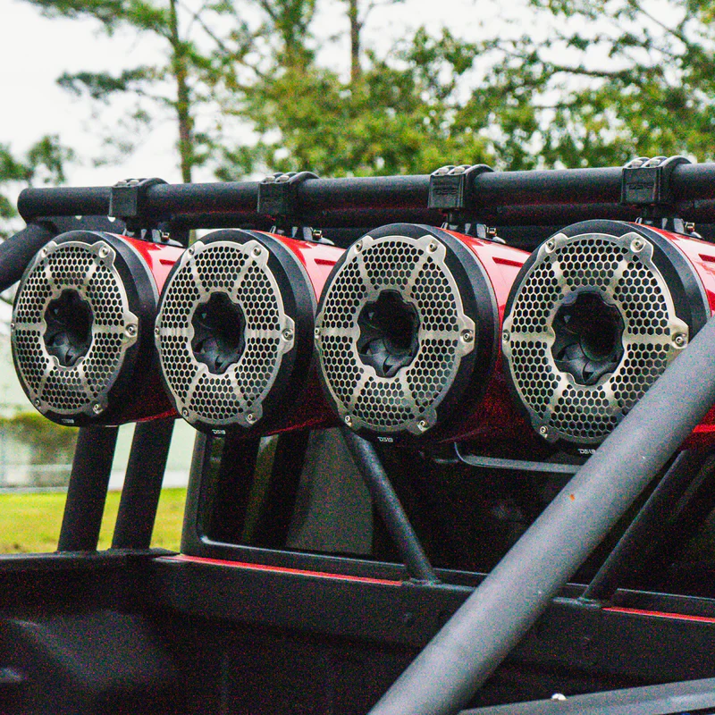 CF-X8TP NXL 8" Marine and Powersports Towers LED RGB Lights 125 Watts Rms - Black Carbon Fiber - Image 5