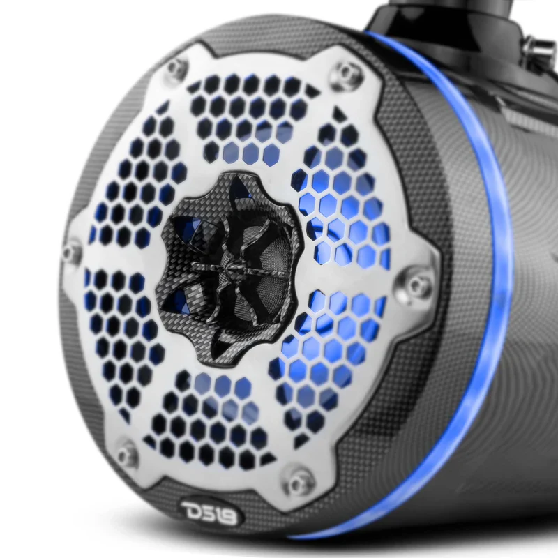 CF-X8TP NXL 8" Marine and Powersports Towers LED RGB Lights 125 Watts Rms - Black Carbon Fiber - Image 9