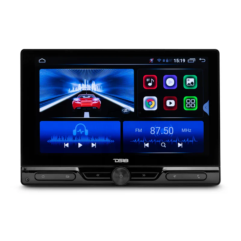 DDX10.5ADX 10.5" Floating Rotating Swivel Modular Touchscreen Mechless Single-DIN Headunit with Bluetooth, Mirror Link, USB, Gps and Android 10 (4x64GB) - Image 2