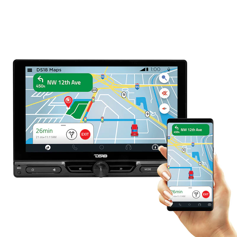 DDX10.5CP 10.5" Floating Adjustable Modular Touchscreen Mechless Single-DIN Head Unit with Bluetooth, Apple Car Play, Android Mirror Link, USB, AUX, SD, AM, FM - Image 6