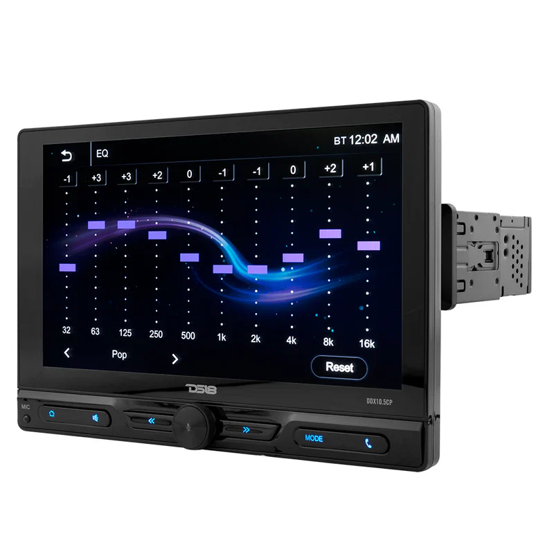 DDX10.5CP 10.5" Floating Adjustable Modular Touchscreen Mechless Single-DIN Head Unit with Bluetooth, Apple Car Play, Android Mirror Link, USB, AUX, SD, AM, FM - Image 7