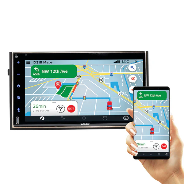 DDX7CP DS18 7 Touchscreen Mechless Double-DIN Headunit with Bluetooth - Image 3