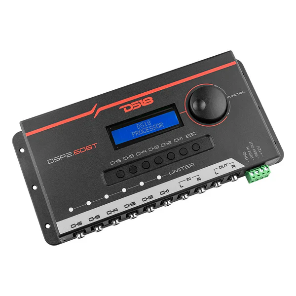 DSP2.6DBT DS18 2-Channel In and 6-Channel Out Digital Sound Processor (DSP) with Bluetooth and LCD Screen - Image 3