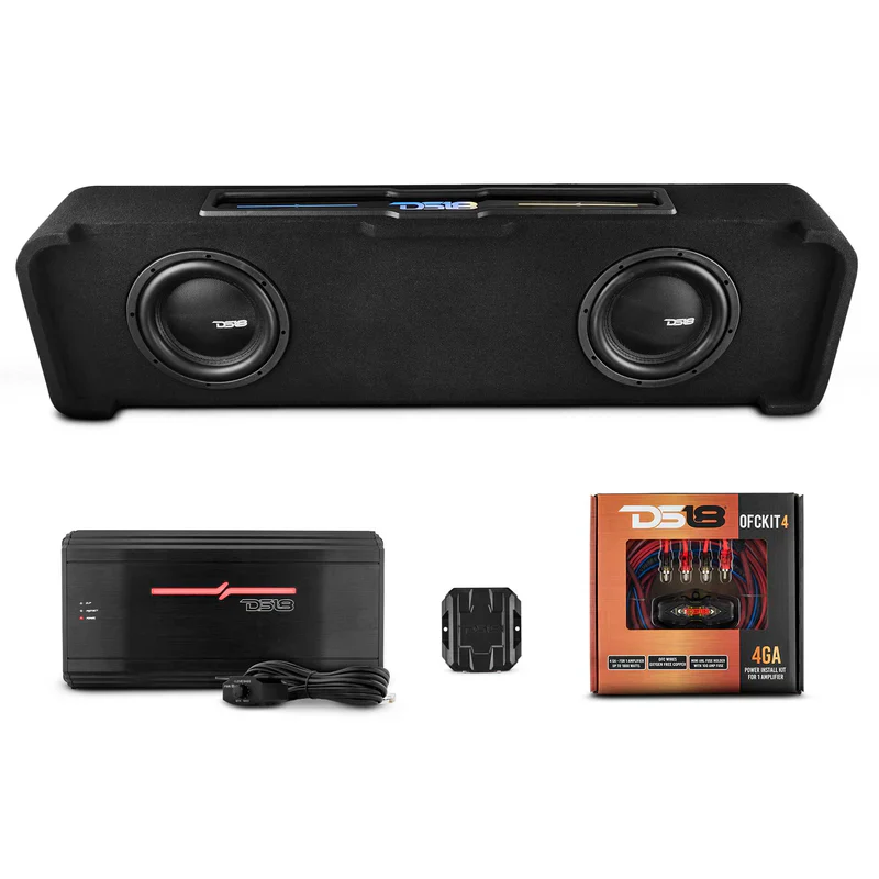 EXCL-SILVERADOBASS.DF/14-21.LDPKG Chevy Silverado Down Firing Loaded Subwoofer Enclosure with Dream LED Lights, Amplifier and Wiring Kit - Image 2