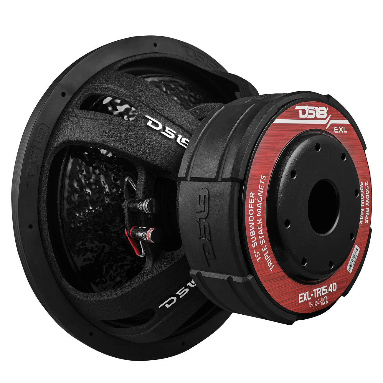 EXL-TR15.4D 15” Subwoofer Triple Stack with Reinforced Cone 2500 Watts RMS 4” Dvc 4-Ohm - Image 6