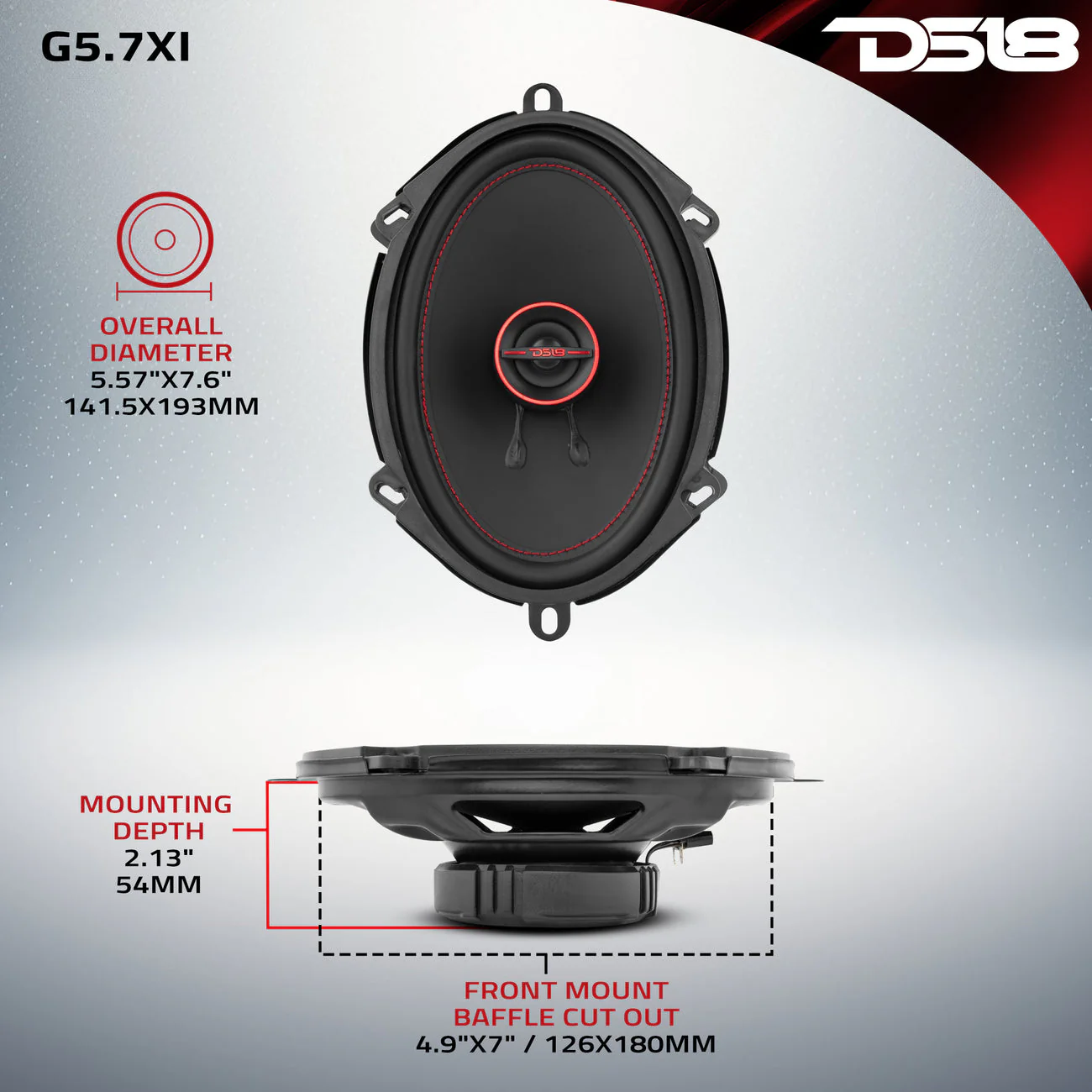 G5.7Xi 3-Way Coaxial Speakers 50 Watts Rms 4-Ohm - Image 7