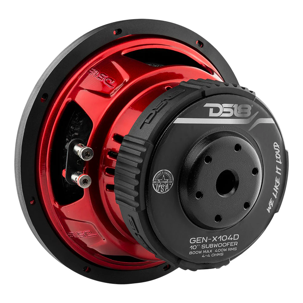 GEN-X104D 10" Subwoofer 400 Watts Rms DVC 4-Ohm - Image 4