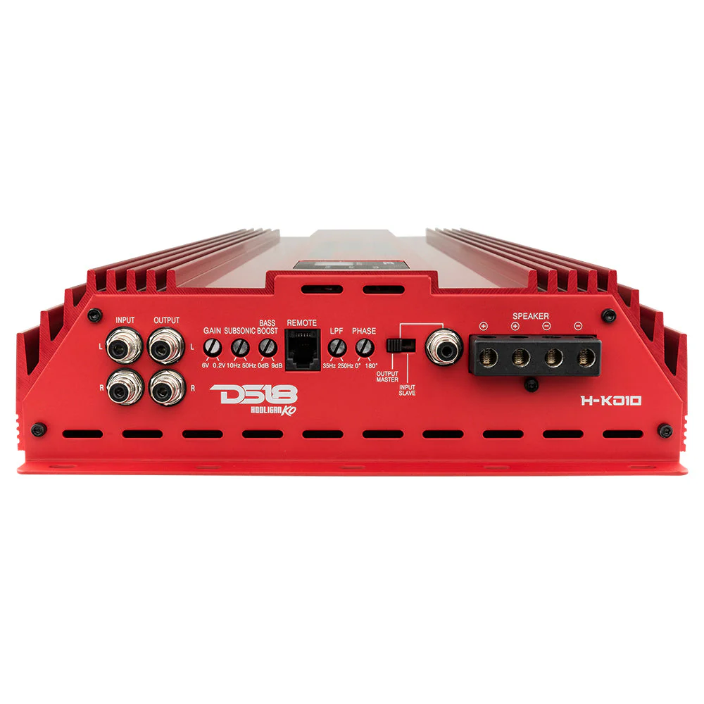 H-KO10 HOOLIGAN KO Black 1-Channel Amplifier with Voltmeter 10000 Watts Rms @ 1-Ohm Made In Korea - Image 10