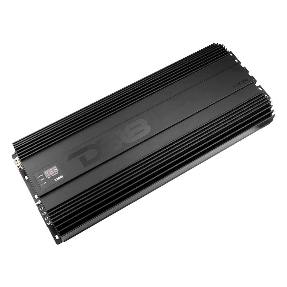 H-KO10 HOOLIGAN KO Black 1-Channel Amplifier with Voltmeter 10000 Watts Rms @ 1-Ohm Made In Korea - Image 3