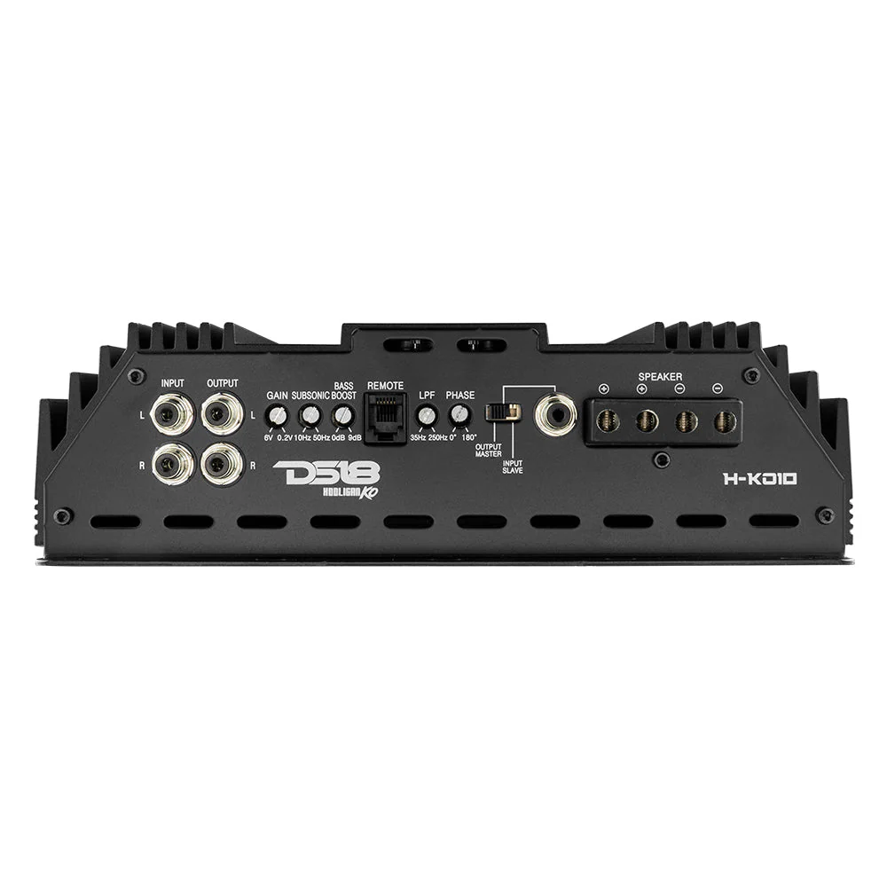 H-KO10 HOOLIGAN KO Black 1-Channel Amplifier with Voltmeter 10000 Watts Rms @ 1-Ohm Made In Korea - Image 5
