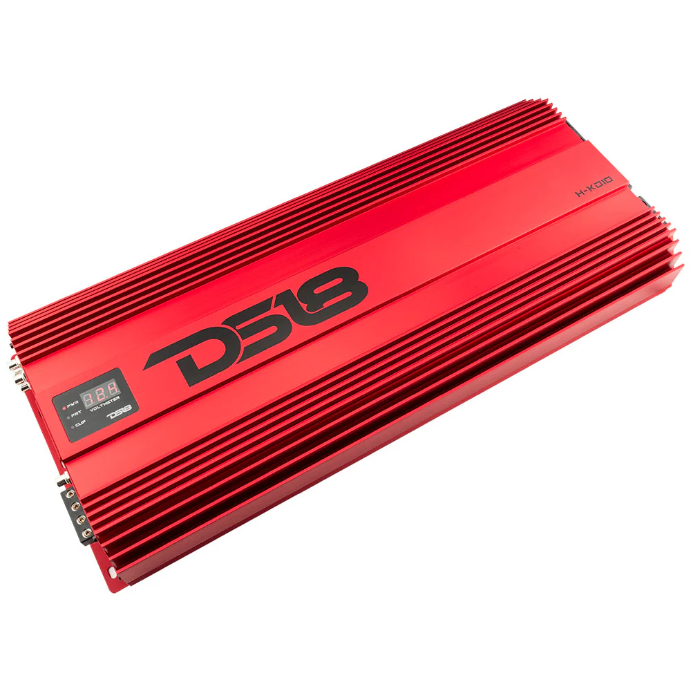H-KO10 HOOLIGAN KO Black 1-Channel Amplifier with Voltmeter 10000 Watts Rms @ 1-Ohm Made In Korea - Image 9