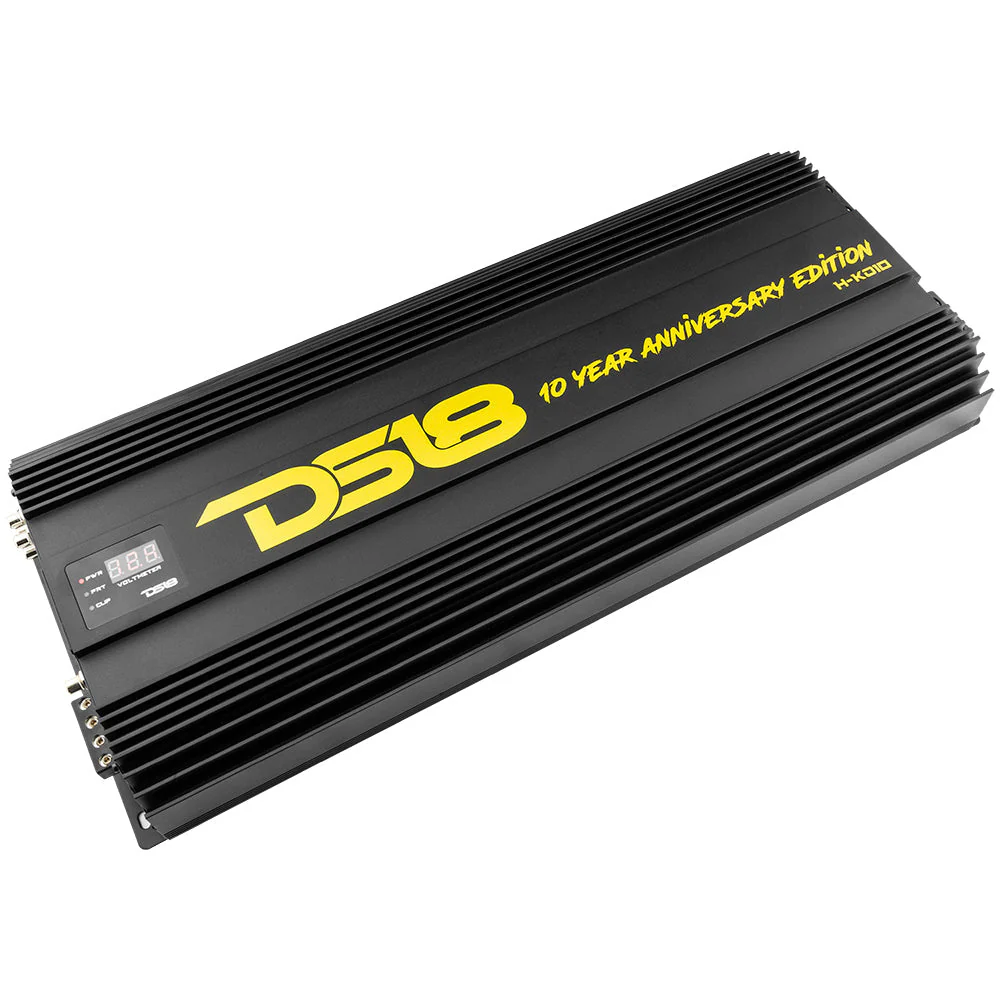 H-KO10/XA HOOLIGAN KO Gold 1-Channel Amplifier with Voltmeter 10000 Watts Rms @ 1-Ohm Made In Korea - Image 3