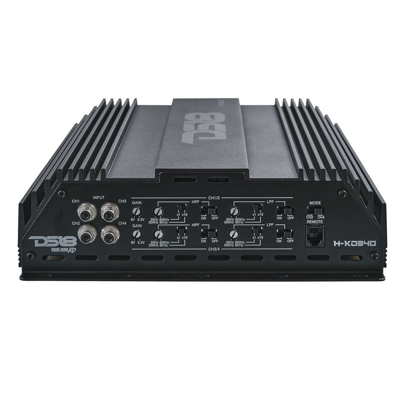 H-KO340 HOOLIGAN KO Full Range Class D 4-Channel Amplifier 4 x 300 Watts Rms @ 4-Ohm Made In Korea - Image 5