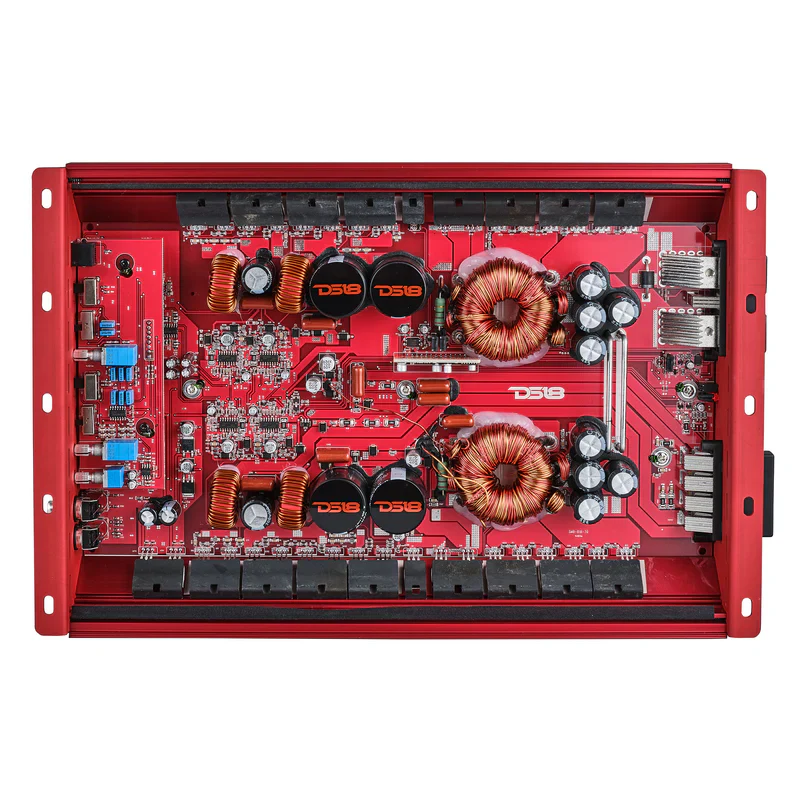 H-KO340/RD HOOLIGAN KO Full Range Class D 4-Channel Amplifier 4 x 300 Watts Rms @ 4-Ohm Made In Korea - Image 2