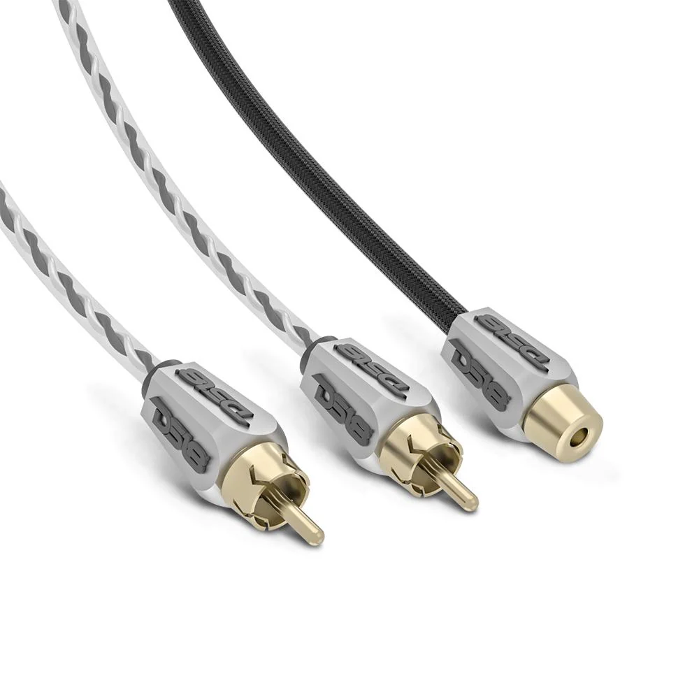 HQRCA-2F1MBK Level 3 100% OFC RCA Y Connector 2 Female to 1 Male - Image 3