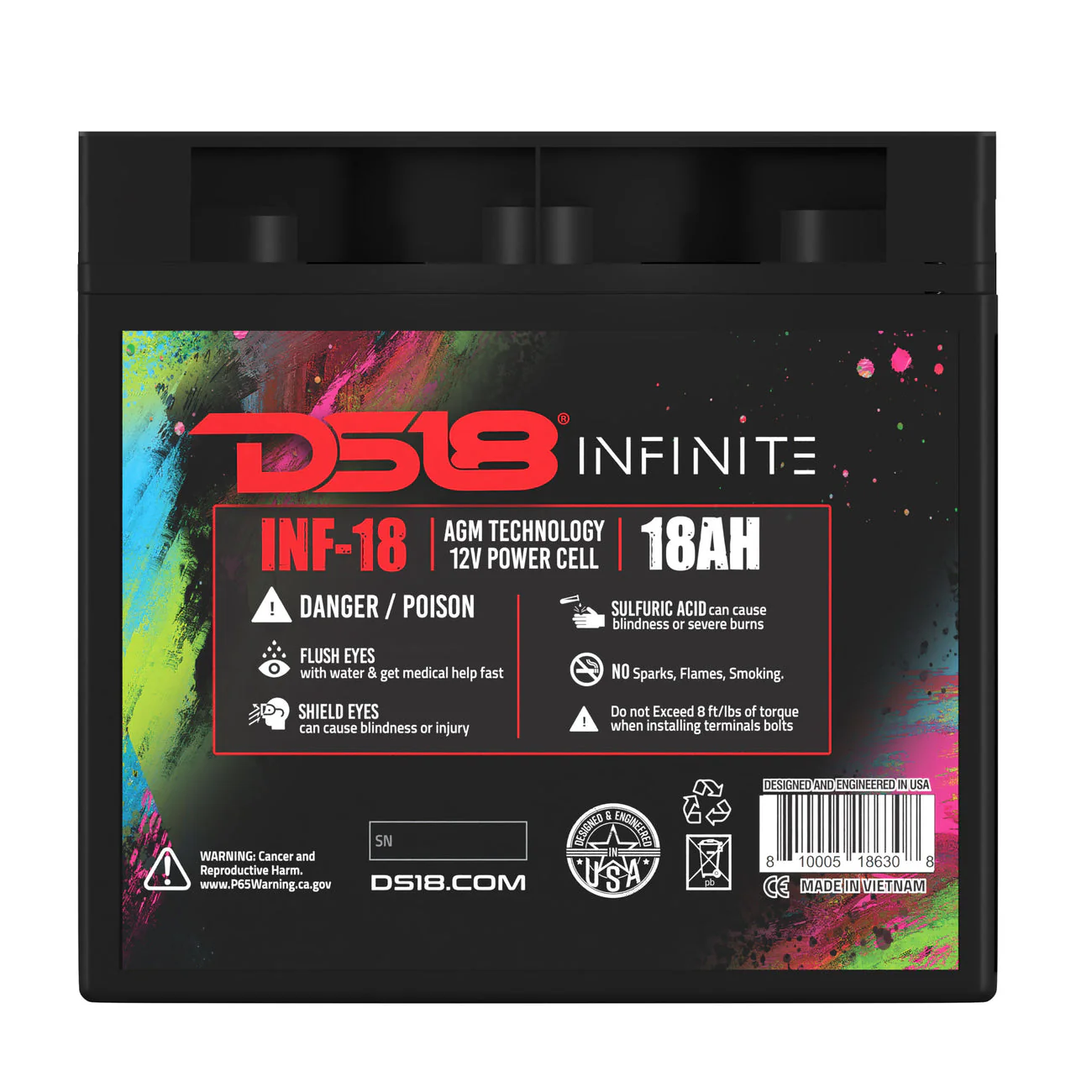 INF-18AH INFINITE 750 Watts 18 AH AGM Power Cell - Image 4