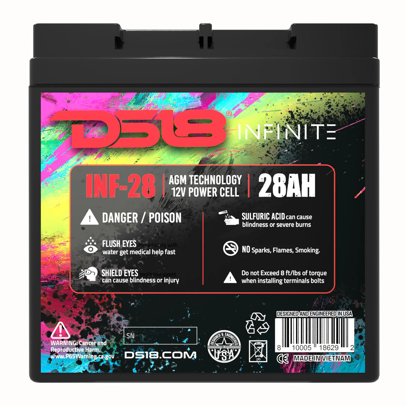INF-28AH INFINITE 28 AH AGM Power Cell Battery - Image 5