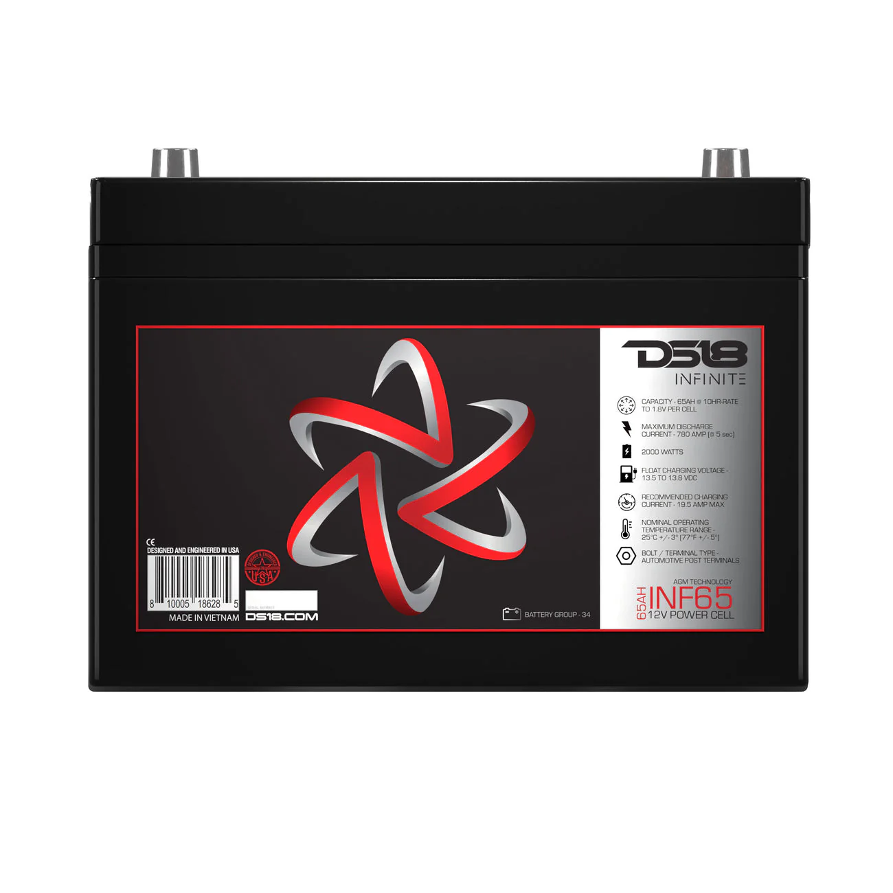 INF-65AH INFINITE 2000 Watts 65 AH AGM Power Cell - Image 4