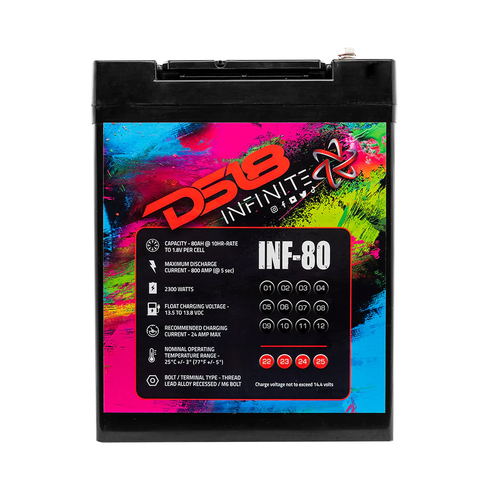 INF-80AH INFINITE 80 AH 2300 Watts AGM Power Cell 12 Volt Battery - Image 6