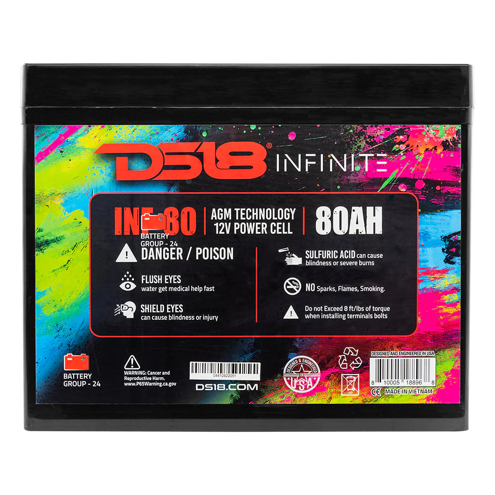 INF-80AH INFINITE 80 AH 2300 Watts AGM Power Cell 12 Volt Battery - Image 7