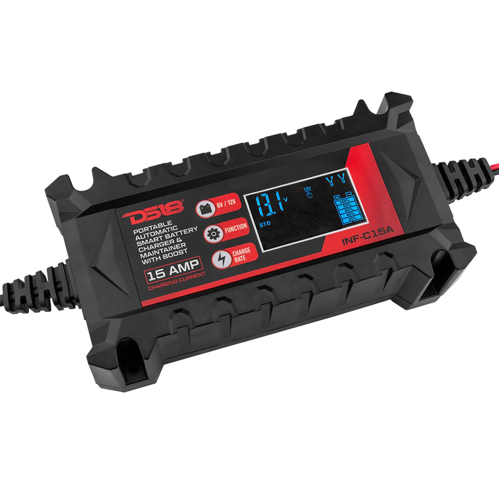 INF-C15A Automatic Smart Lithium and AGM Car Battery Charger &amp; Maintainer - Image 4