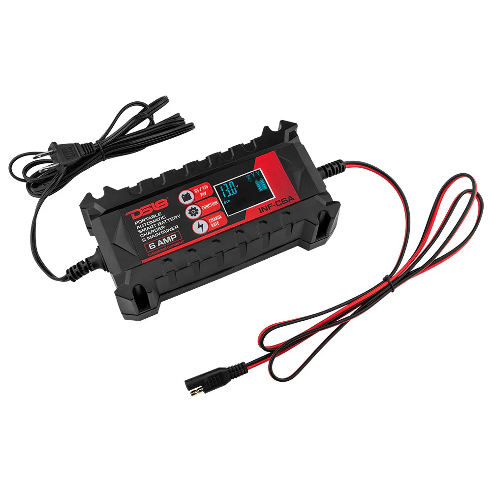 INF-C6A Automatic Smart Lithium and AGM Car Battery Charger &amp; Maintainer - Image 2