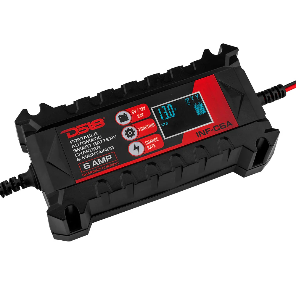 INF-C6A Automatic Smart Lithium and AGM Car Battery Charger &amp; Maintainer - Image 4