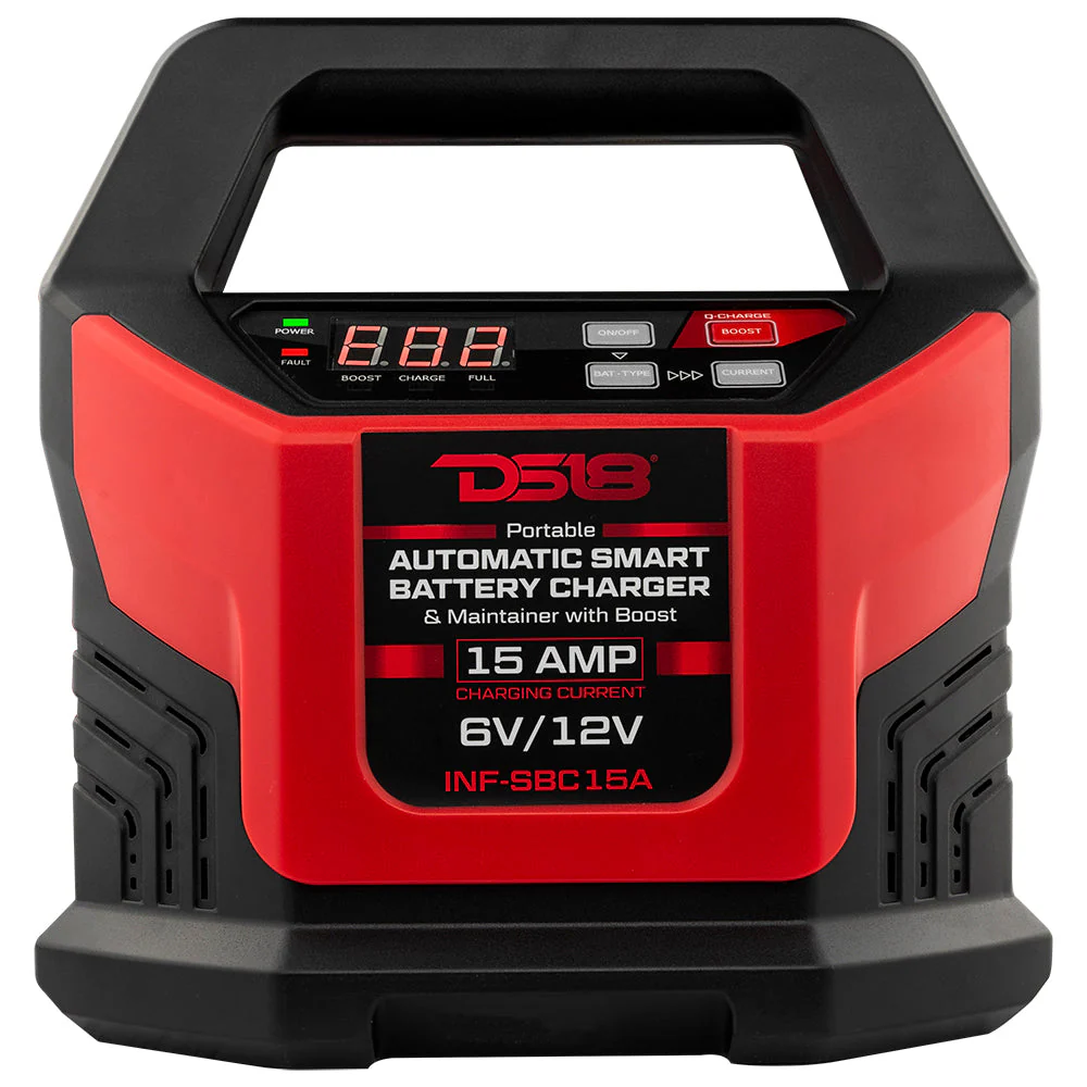 INF-SBC15A 15 AMP Automatic Smart Lithium and AGM Battery Charger, Maintainer and Jump Booster - Image 4