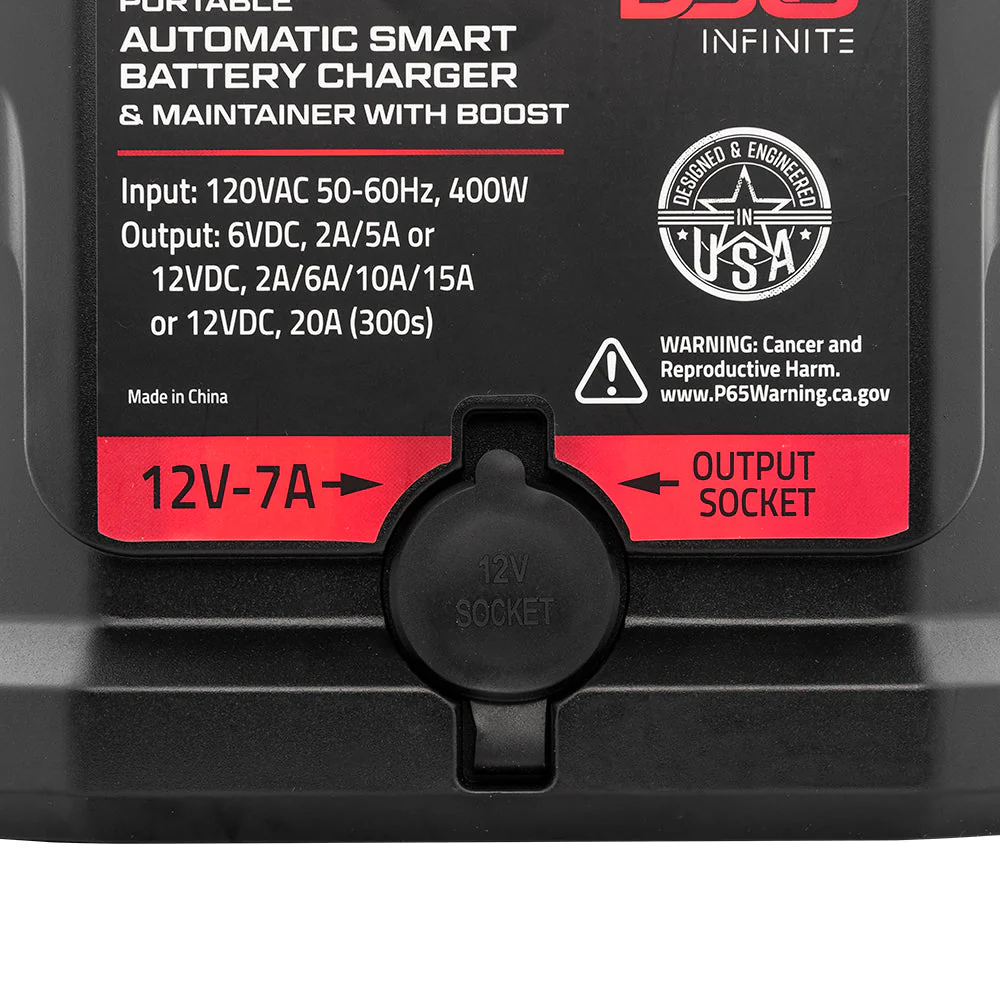 INF-SBC15A 15 AMP Automatic Smart Lithium and AGM Battery Charger, Maintainer and Jump Booster - Image 6