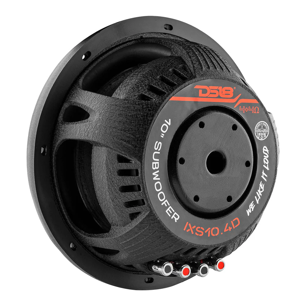 IXS10.4D IXS Shallow-Mount 10" Fiber Glass Subwoofer 600 Watts Rms DVC 4-Ohm - Image 4