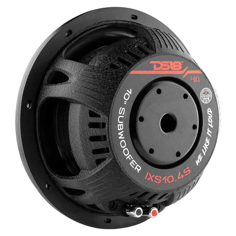 IXS10.4S Shallow-Mount 10" Fiber Glass Subwoofer 600 Watts Rms SVC 4-Ohm - Image 4