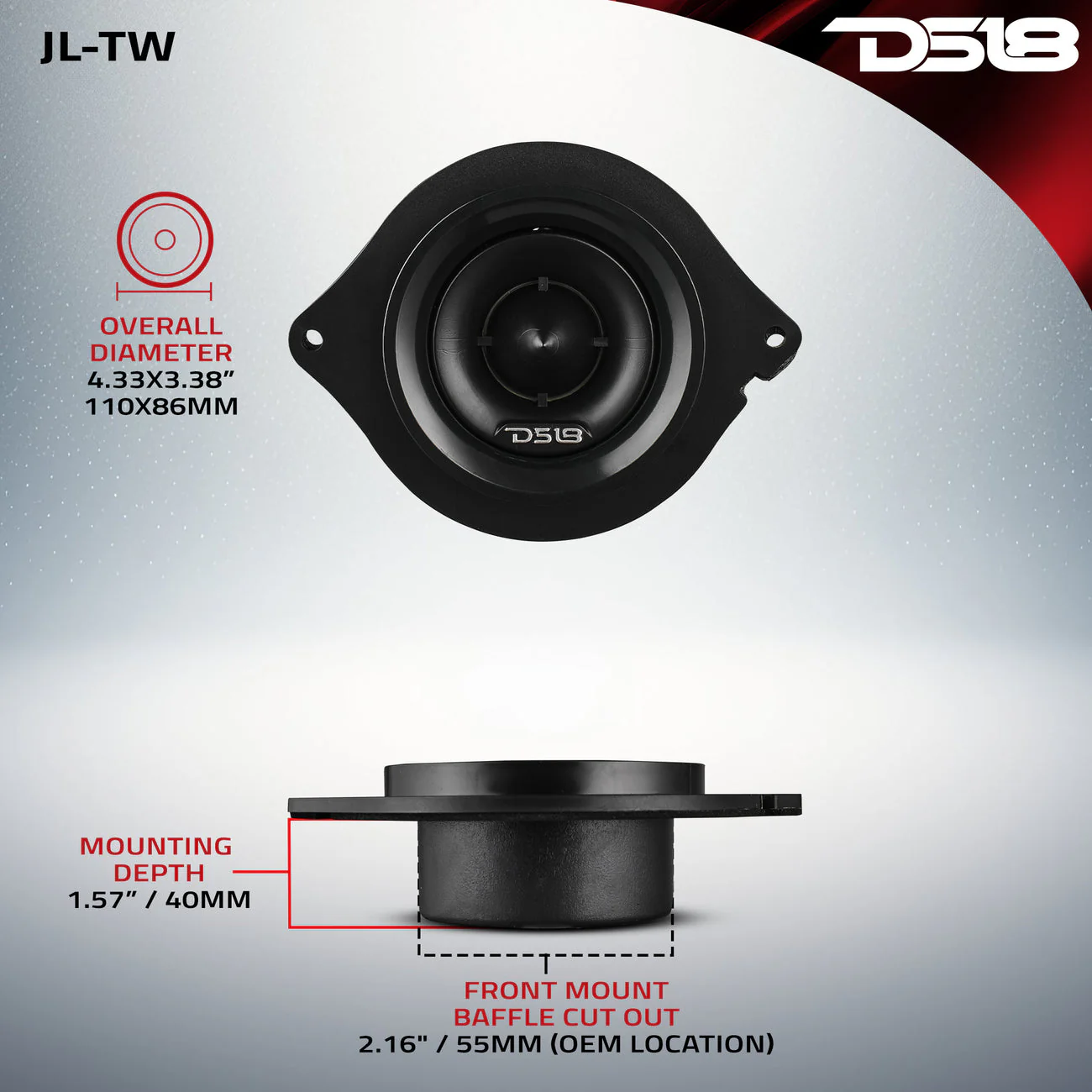 JL-TW Bullet Tweeter Replacement Upgraded For Jeep - Image 7