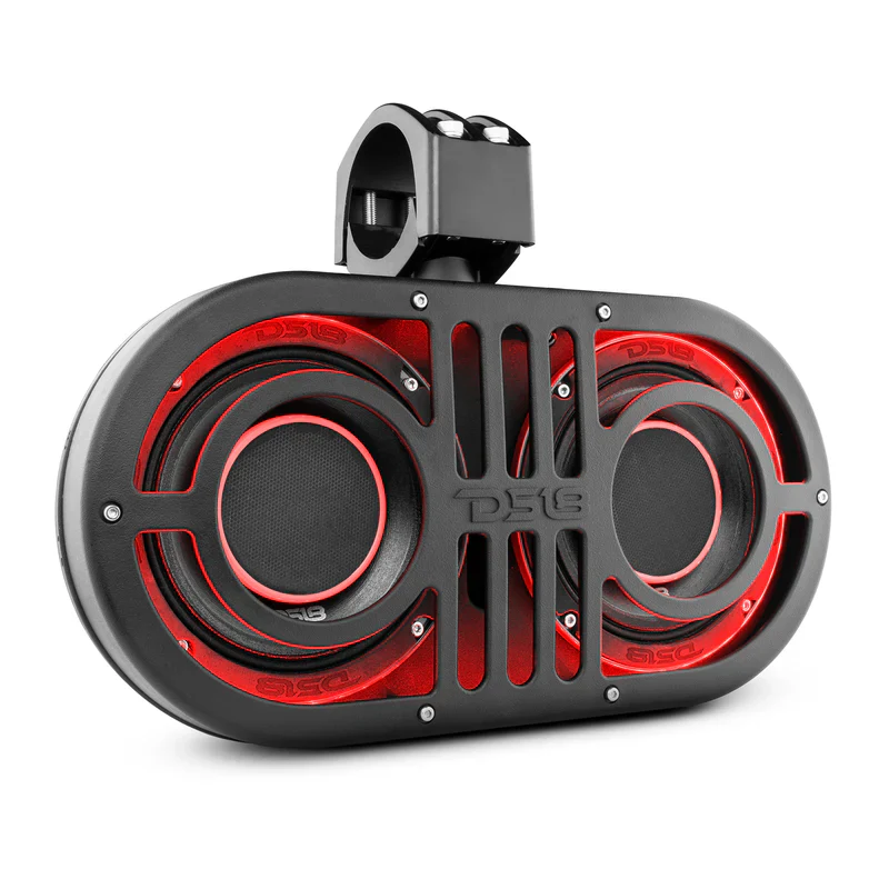 JVOCE Dual 6.5" Marine and Powersports PRO Roll Cage Sound Bar System with Built in LED RGB Lights450 Watts Rms ( 2 x PRO-HY6.4B Included) - Image 3