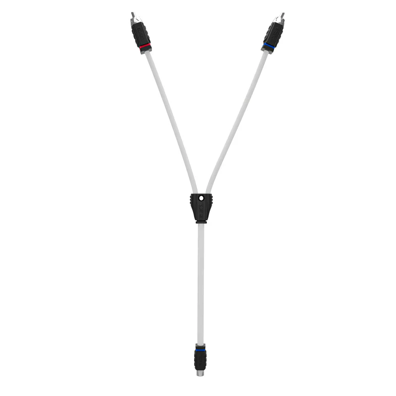 MOFCR-1F2M RCA Marine Grade Tinned 100% Copper OFC Y Connector 1 FEMALE to 2 MALE - WHITE - Image 2