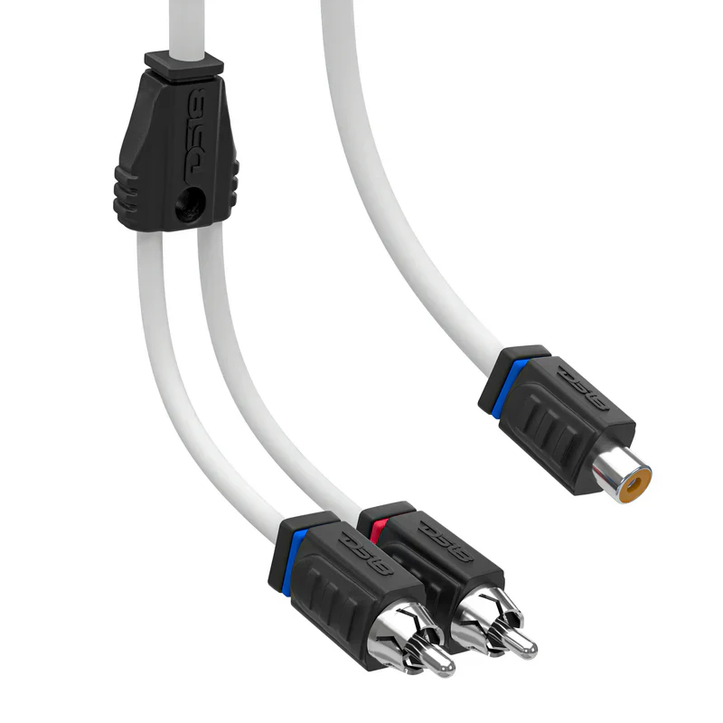 MOFCR-1F2M RCA Marine Grade Tinned 100% Copper OFC Y Connector 1 FEMALE to 2 MALE - WHITE - Image 4