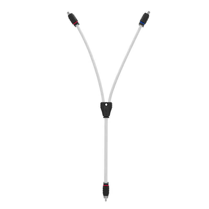 MOFCR-2F1M RCA Marine Grade Tinned 100% Copper OFC Y Connector 2 FEMALE to 1 MALE - WHITE - Image 3