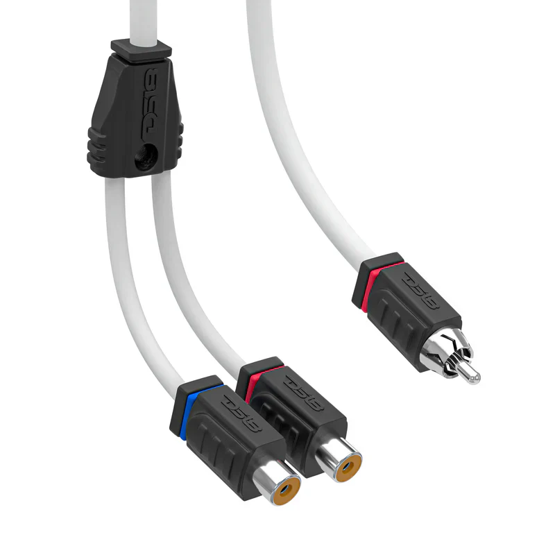 MOFCR-2F1M RCA Marine Grade Tinned 100% Copper OFC Y Connector 2 FEMALE to 1 MALE - WHITE - Image 4