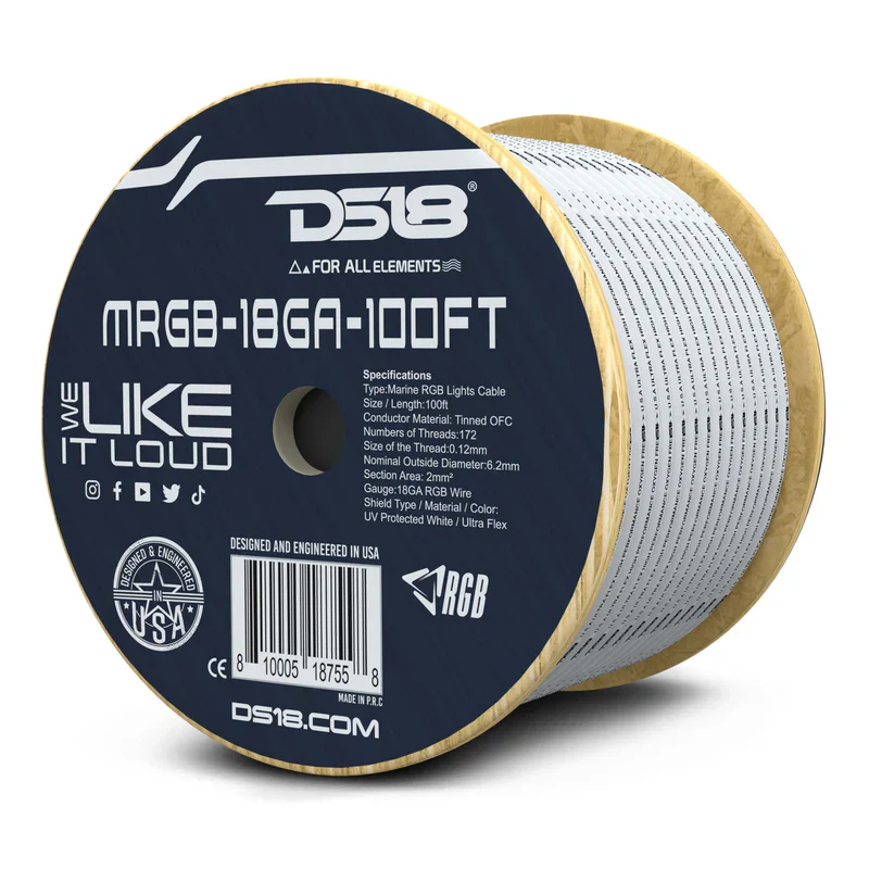 MRGB-18GA-100FT 18-GA Marine Tinned 100% Copper OFC LED RGB Wires -100 Feet - Image 6