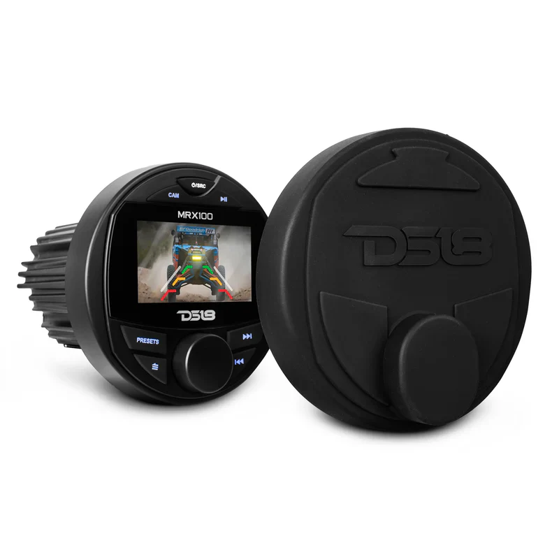 MRX100 Marine and Powersports Headunit 3" Color TFT screen , 2 Zones, 4 volts Output, BT, RDS 4 X 50 Watts - Image 2