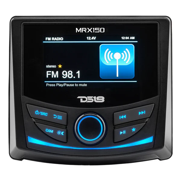 MRX150 DS18 Marine and Powersports Headunit 3 Color TFT screen - Image 3