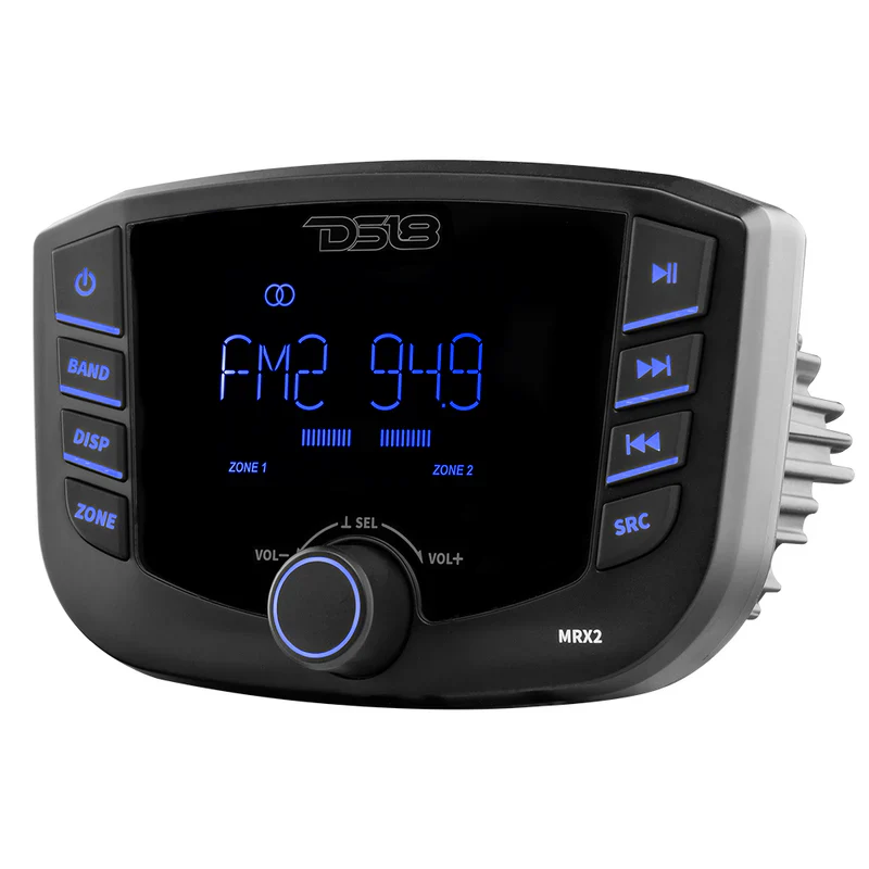 MRX2 Marine and Powersports Headunit 3" LCD screen , 2 Zones, 4 volts Output, BT, RDS 4X50 Watts - Image 4